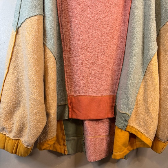 Free People Sidewalk Colorblock Sweatshirt XL - Picture 3 of 10